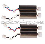 MJX X500 RC Quadcopter parts-16 Rotating Motor with red and Blue wire(2pcs) & Reversing-rotating Motor with Black and white wire(2pcs)